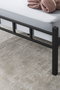 Hanah Home K90 Cama Doble Negra de Metal 120 x 200 cm